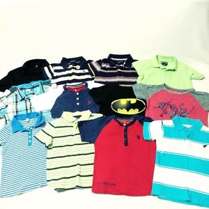 BOYS SHIRTS Short Sleeves Various Brands Lot Of 12 SIZE 4T